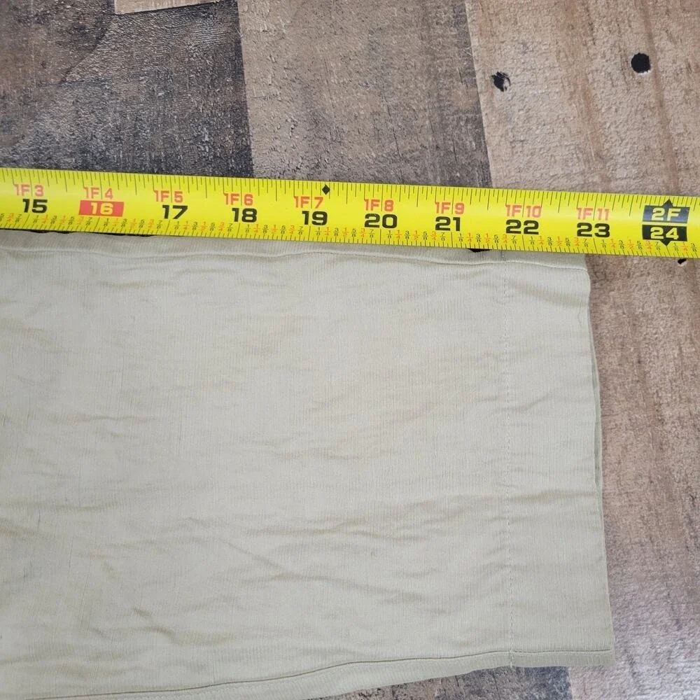 Aritzia Babaton Womens 00 Titan Pants Mid Rise‎ Cargo Pull-On Beige Linen Blend